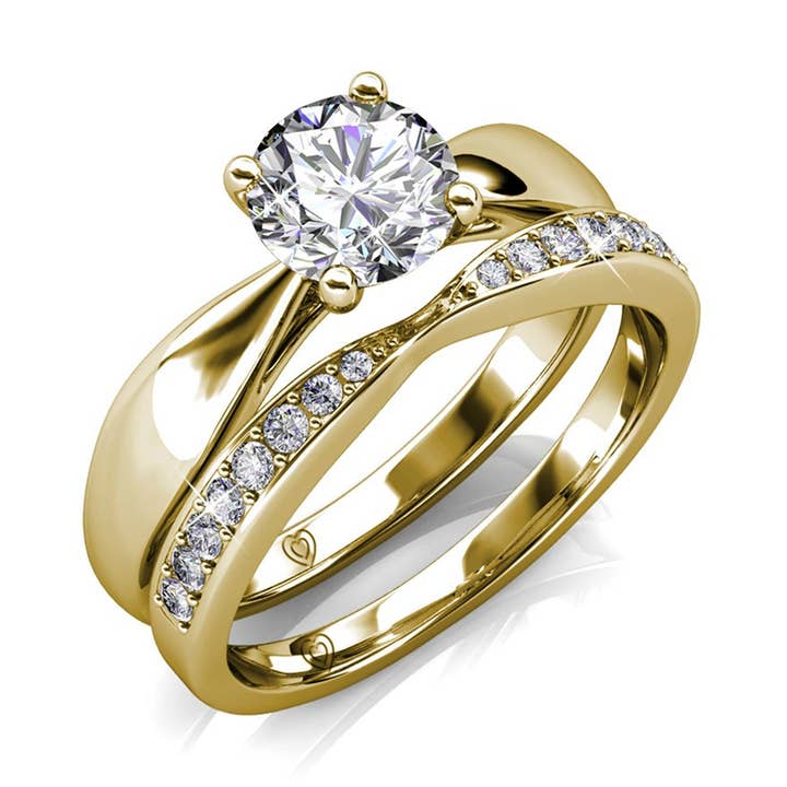 Anillo Prestige – Oro y Cristal para venta al por mayor de CARALI / MYC Paris