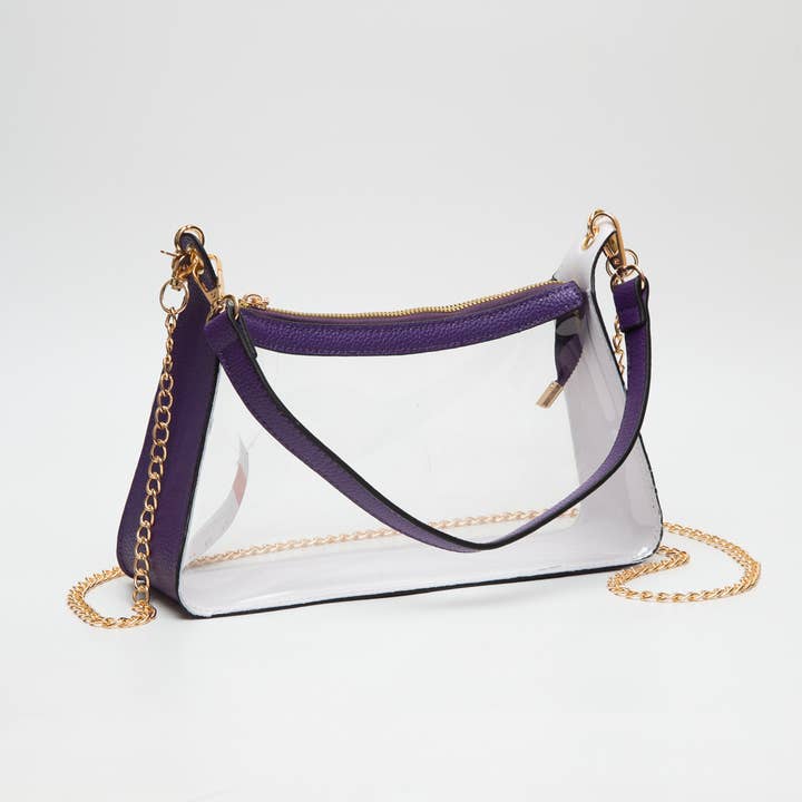 Purple clear handbag/purse for wholesale by SongLily