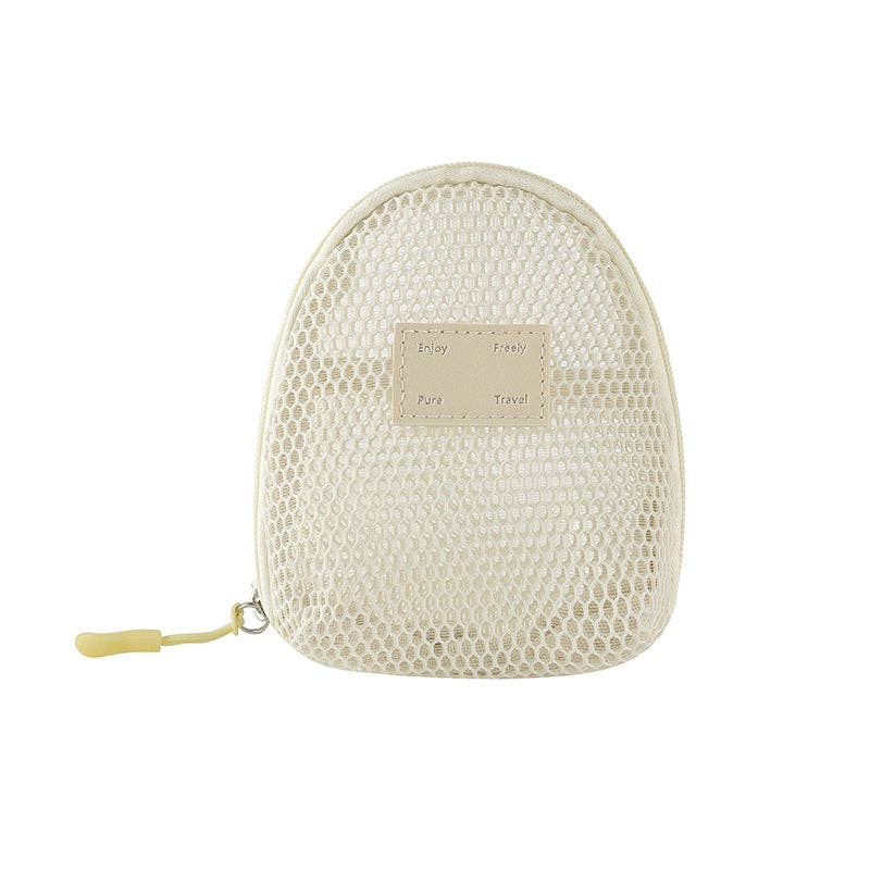 Dipped Shop – wholesale Make-up/cosmetic bag – Solid Color Mesh Mini Make Up Bags DP25C64218