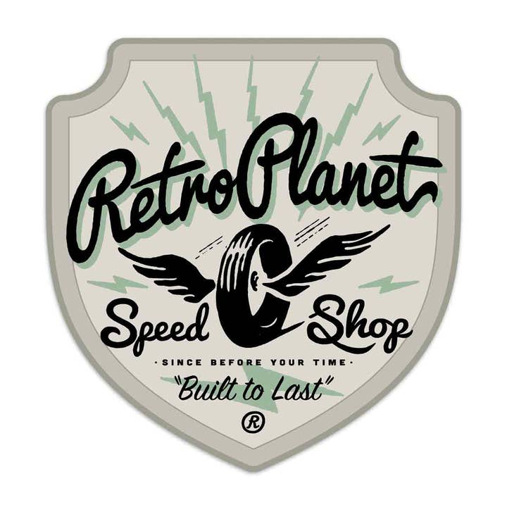 RetroPlanet - Wholesale Sticker - Retro Planet Speed Shop Garage Die Cut Vinyl Sticker1