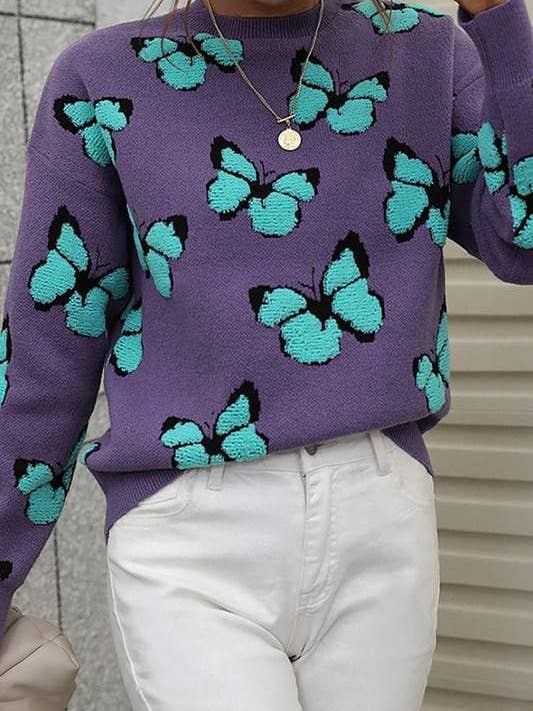Flarix - Wholesale Knit Sweater - Women's - butterfly knit sweater12
