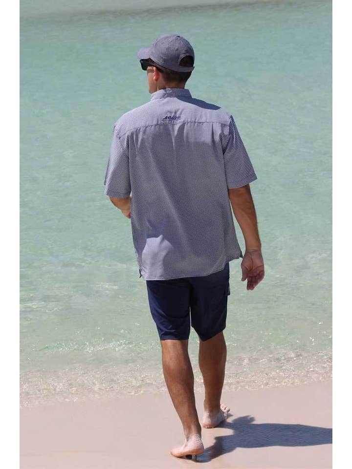 Mojo Sportswear Company – wholesale Buttoned-down shirt – Men's – Mr. Big Sport Check Short Sleeve1