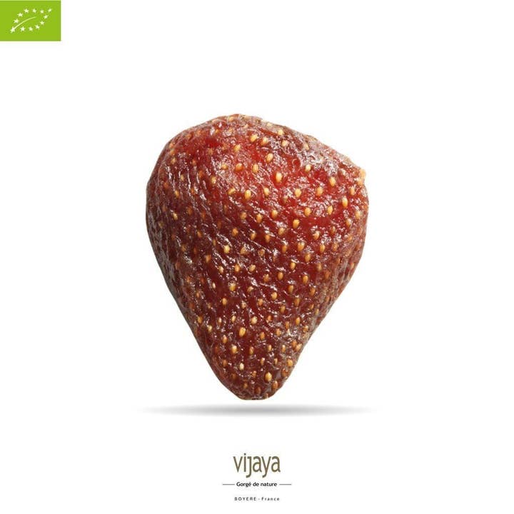 VIJAYA - SAS J.L. BOYERE – Großhandel Getrocknete/dehydrierte Früchte – Getrocknete Erdbeere mit Apfelsaft - TÜRKEI - 1 kg - Bio*