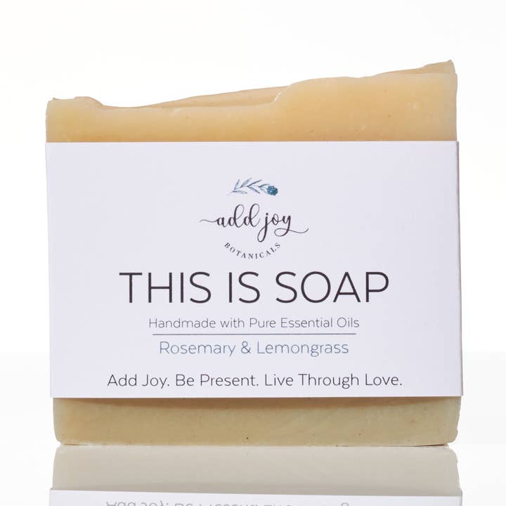 Savon au romarin et à la citronnelle pour la vente par Add Joy Botanicals