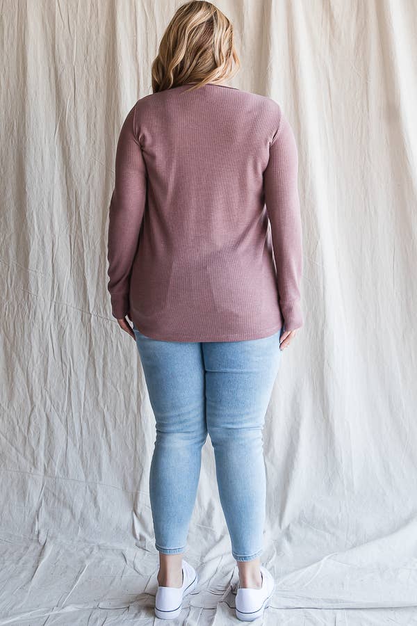 7th Ray - Vente Tunique – femme - [GRANDE TAILLE] Haut Tunique à Manches Longues avec Boutons-Pression T4275XL8