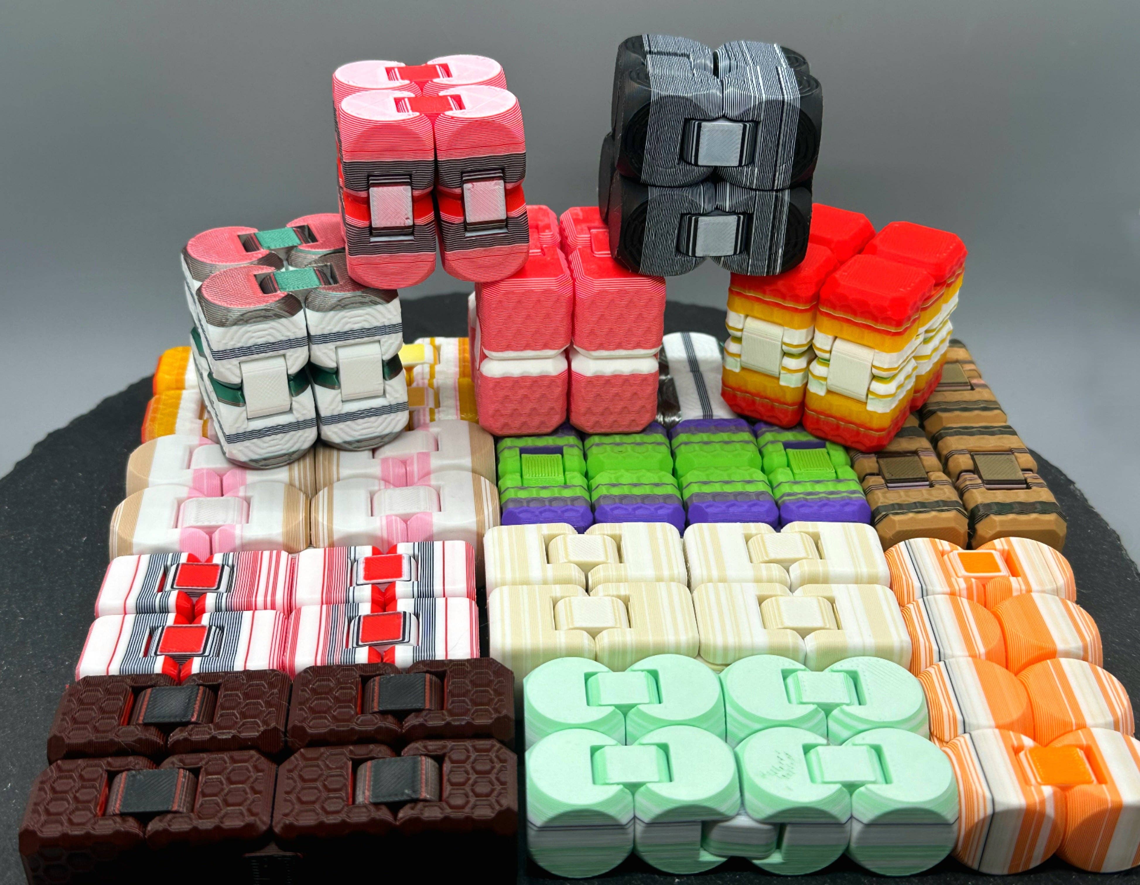 3DHotShop - Wholesale Fidget Toy - Kids - Textured Fidget Cubes3