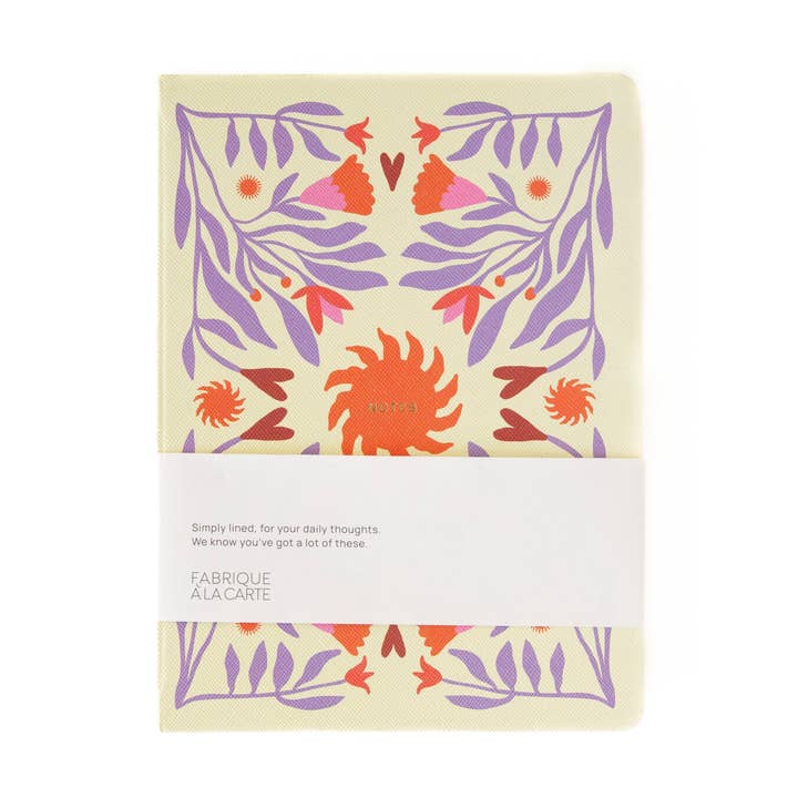 Fabrique Notebook Sun Beige Lavender for wholesale by A-Journal Stationery