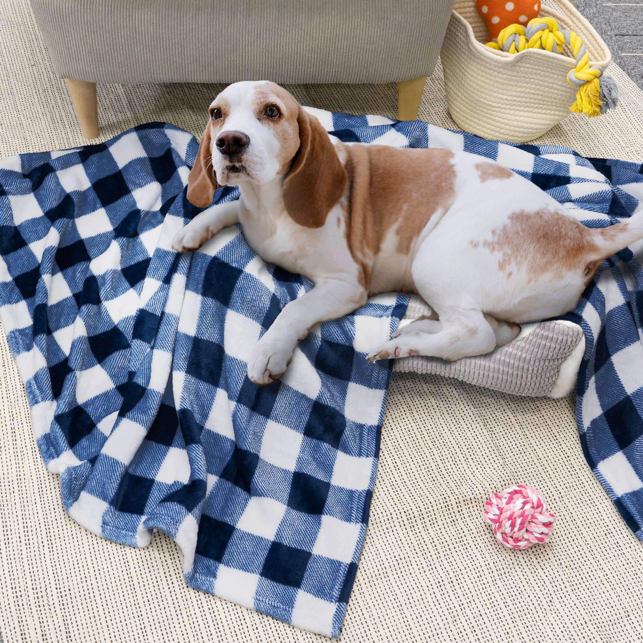 Pavilia – Engroshandel Tæppe – Rutemønstret fleeceplaid i microfiber29