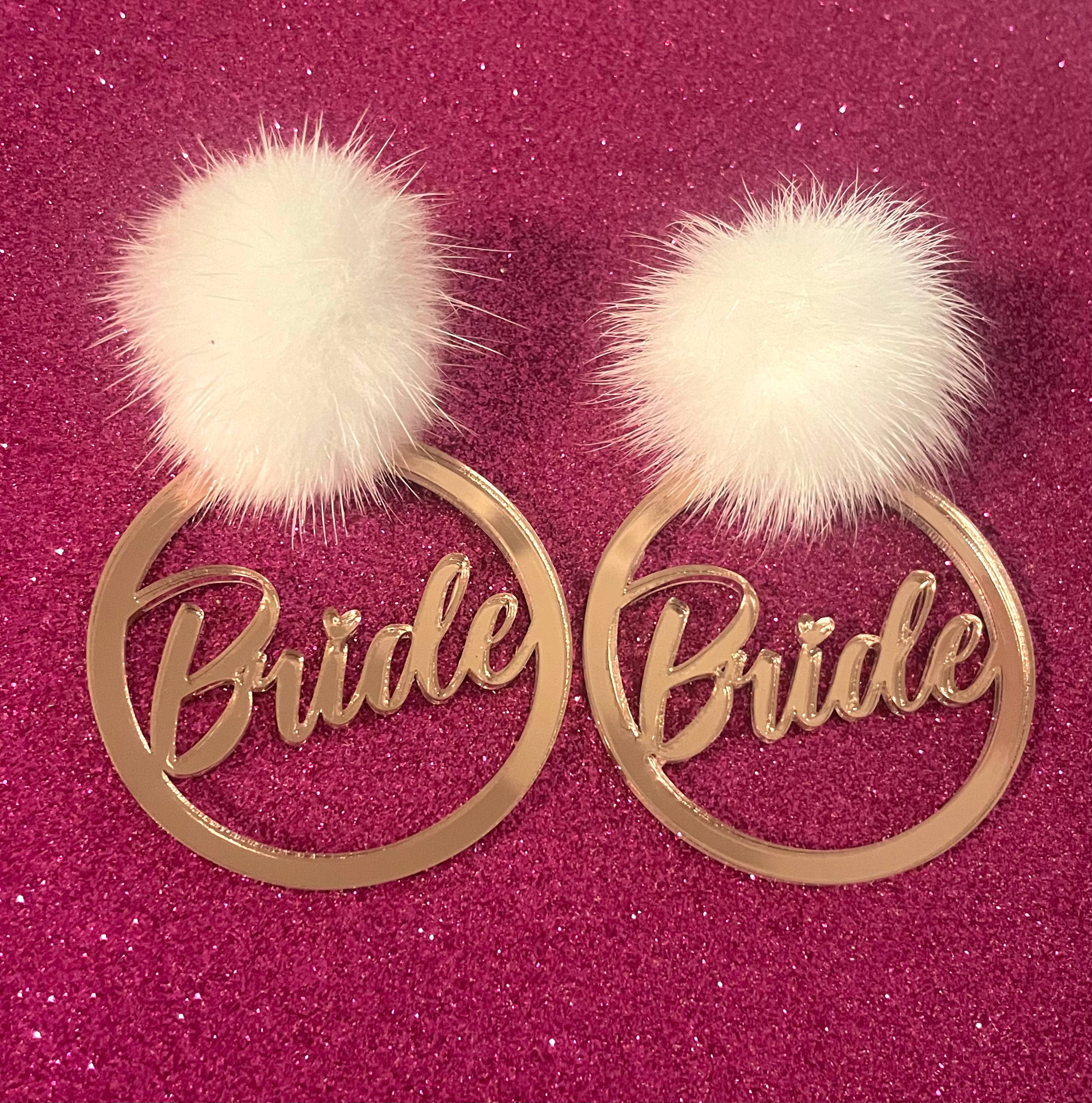 Louie Love - Wholesale Dangle Earrings - Bride Bridal Acrylic Earrings3