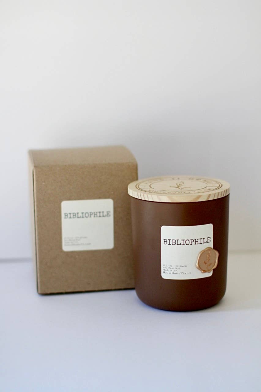 Haus II Home, LLC - Wholesale Jar/Filled Candle - Hand-Poured Candle - Bibliophile7
