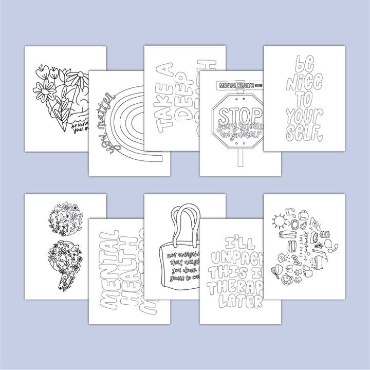 Kyn You Believe It - Vente Livre de coloriage et d'activités pour adultes - Livre de coloriage sur la santé mentale | Livre de coloriage simple pour adultes6