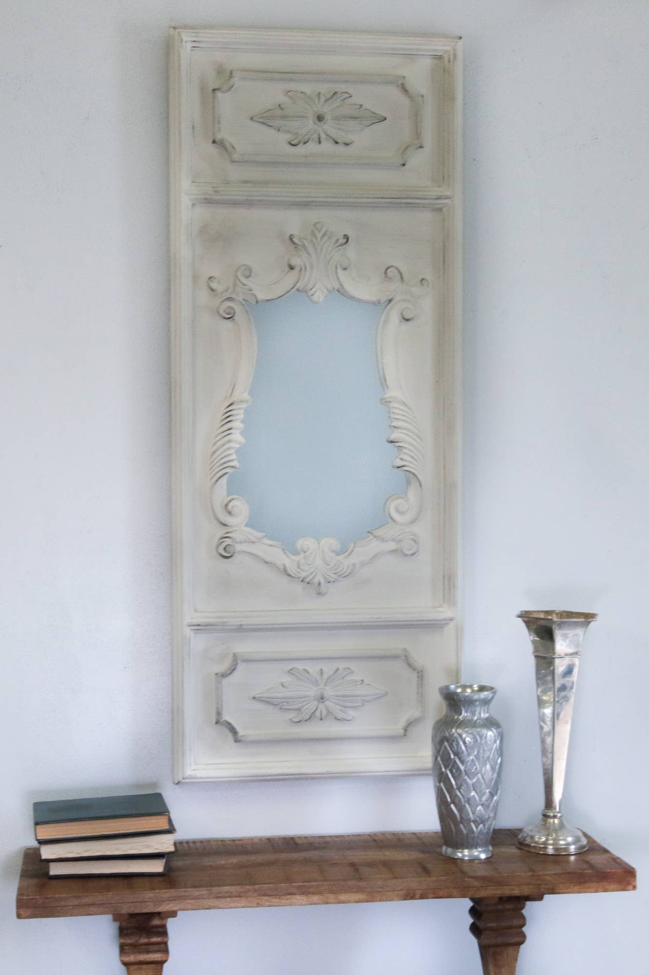 SBC Decor - Wholesale Wall Mirror - Angelique French Trumeau Stone White Accent Wall Mirror2
