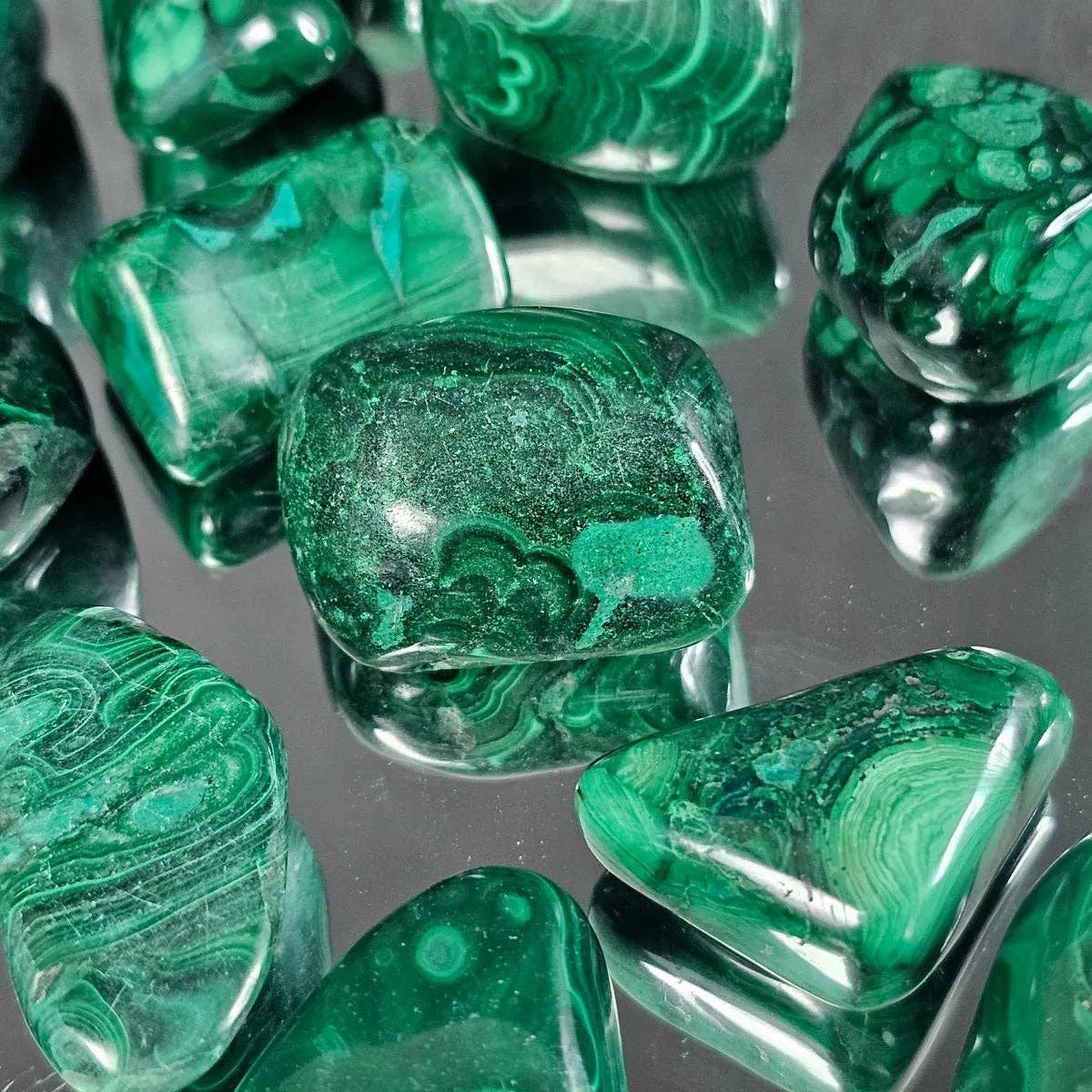 Distinction Crystals - Wholesale Spiritual Stone/Crystal - Large Malachite Crystal Tumblestones1