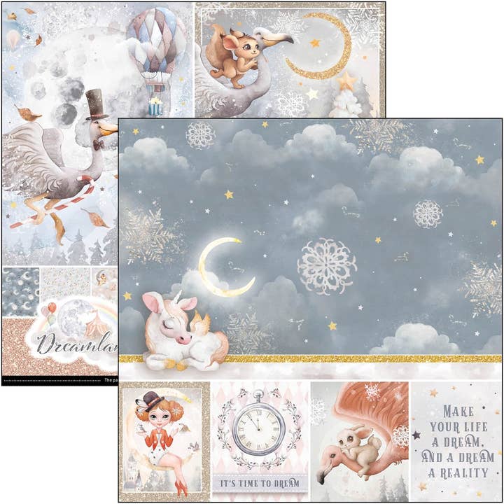Ecstasy Crafts Distributing - Wholesale Scrapbook - Dreamland Pad 8x8 12/Pkg35