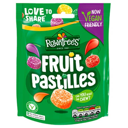 Grandpa Joe's Candy Shop - Wholesale Gummy - Limited Import-Rowntree's Fruit Pastilles, 143g Pouch, 10ct0