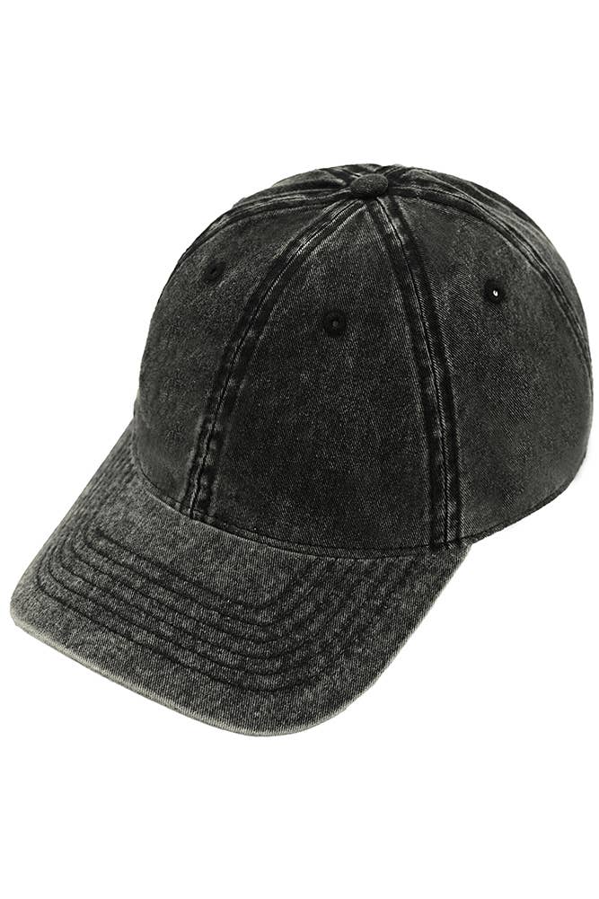 Hana - Wholesale Baseball Cap - Women's - C.C Plain Acid Wash Cotton Baseball Cap8