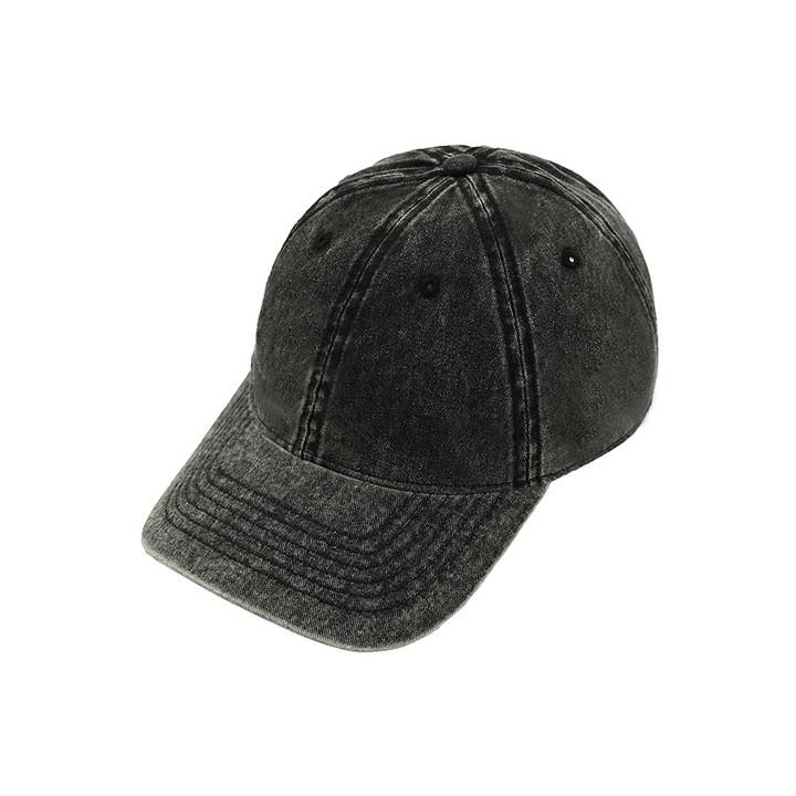 Hana - Wholesale Baseball Cap - Women's - C.C Plain Acid Wash Cotton Baseball Cap8