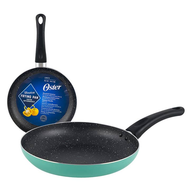 Deluxe Import Trading - Wholesale Pan - OSTER 9.5'' TEAL NON-STICK FRYING PAN