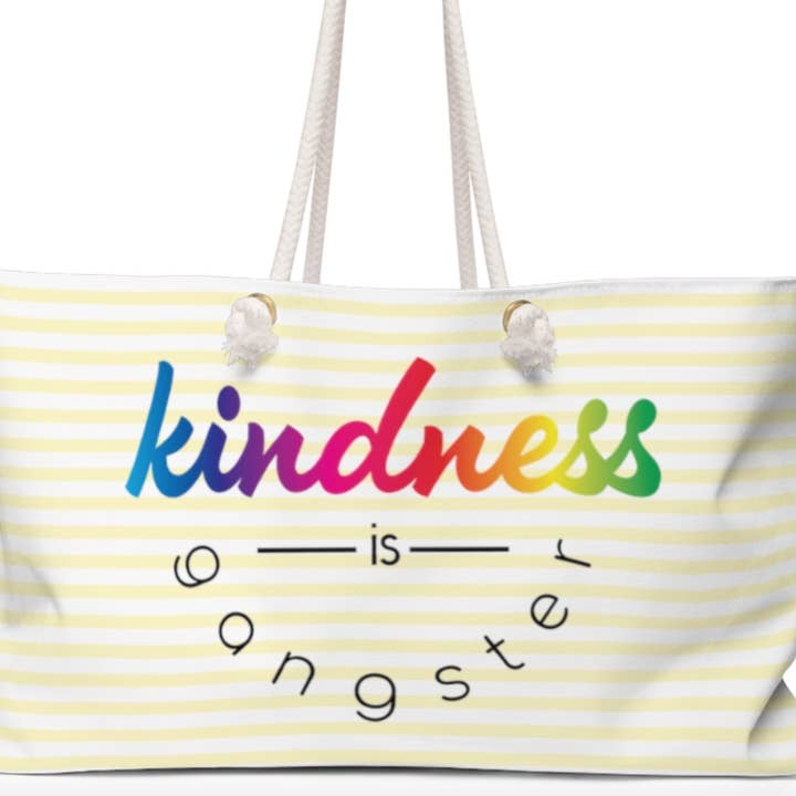Kindness is gangster tote for wholesale by Game Face Team Shop