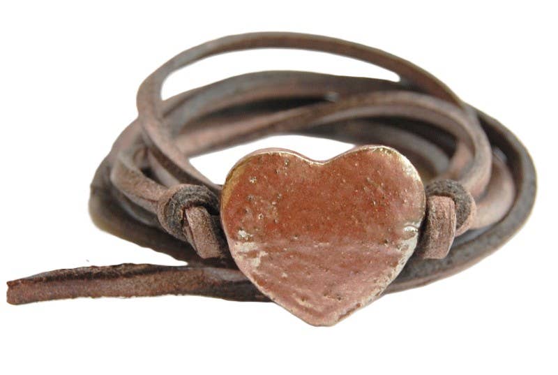 Chic Le Freak - Wholesale Bangle Bracelet - Leather lace bracelet with rose gold heart