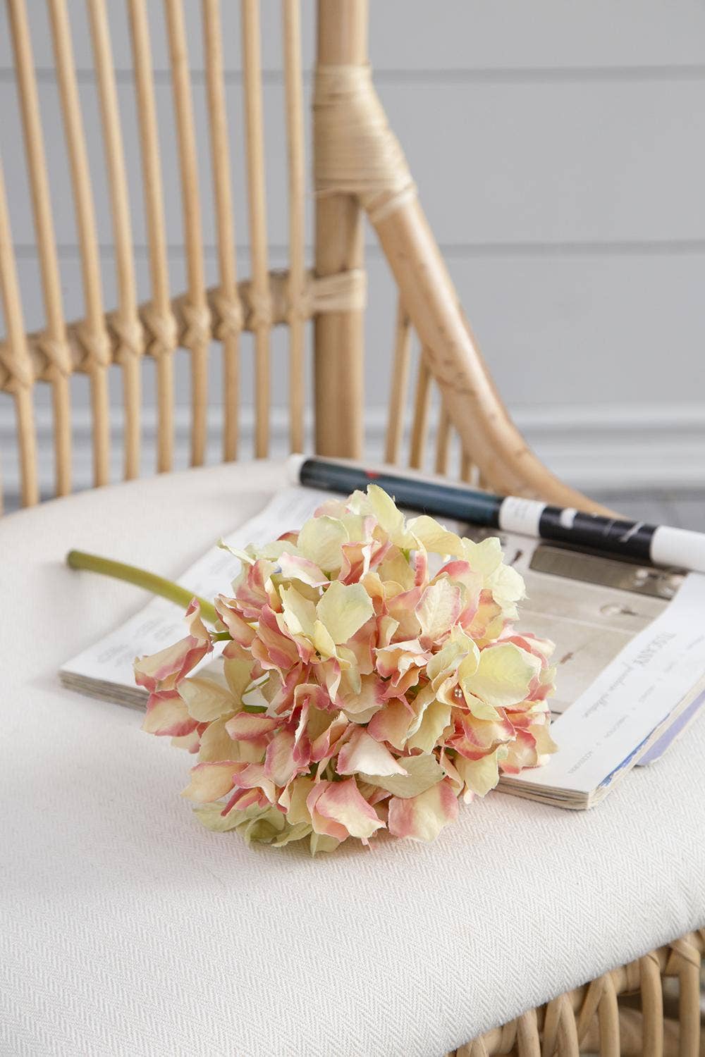 A&B Home Group Inc. - Wholesale Artificial Flowers - Almost Real 14" Hydrangea - Blush4