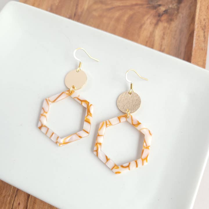 Spiffy & Splendid - Wholesale Dangle Earrings - Lennox Earrings - Pumpkin Spice // Jewelry, Fall4