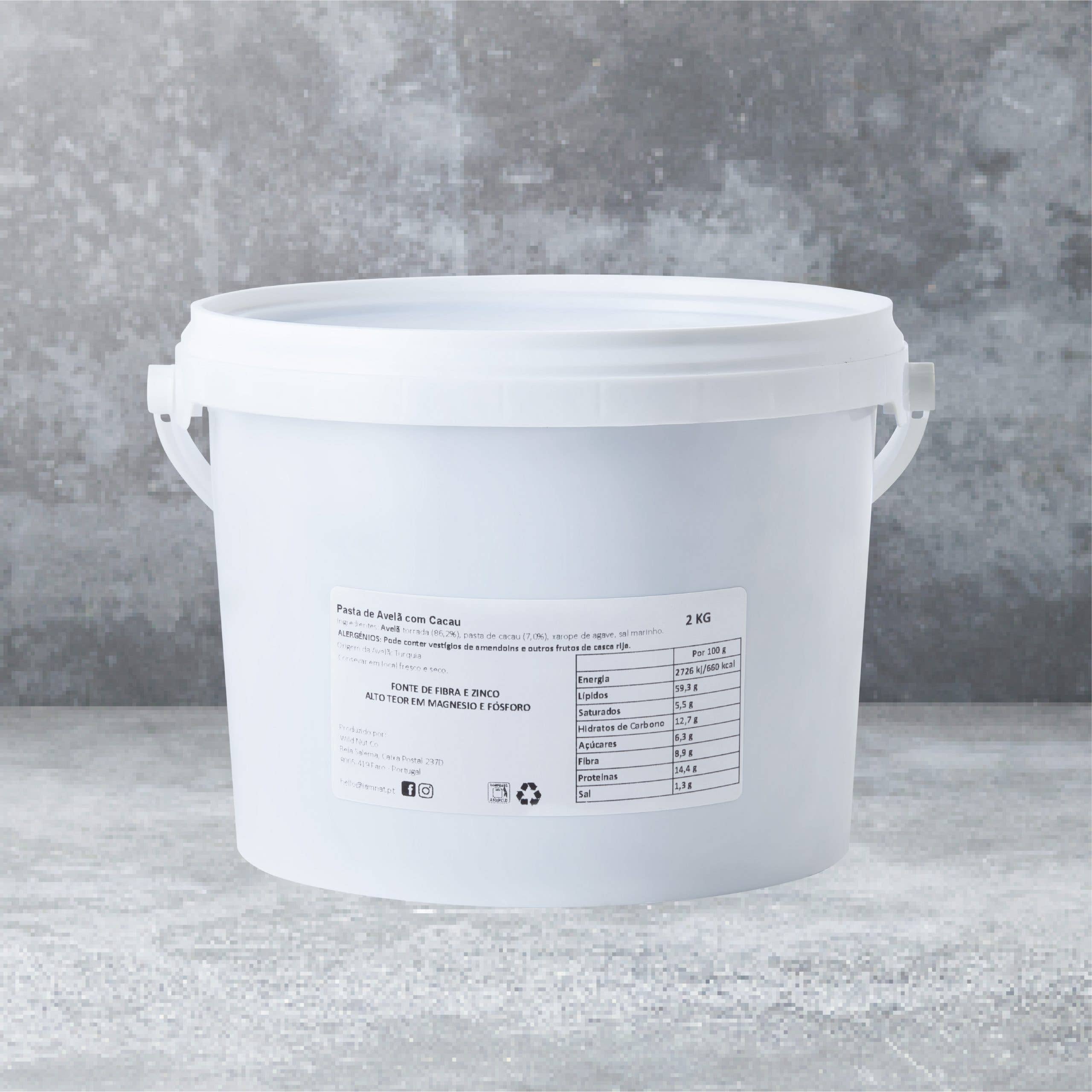 I'M NAT - Venta al por mayor Cremas de frutos secos - Mantequilla cremosa de avellana con cacao 2 kg1