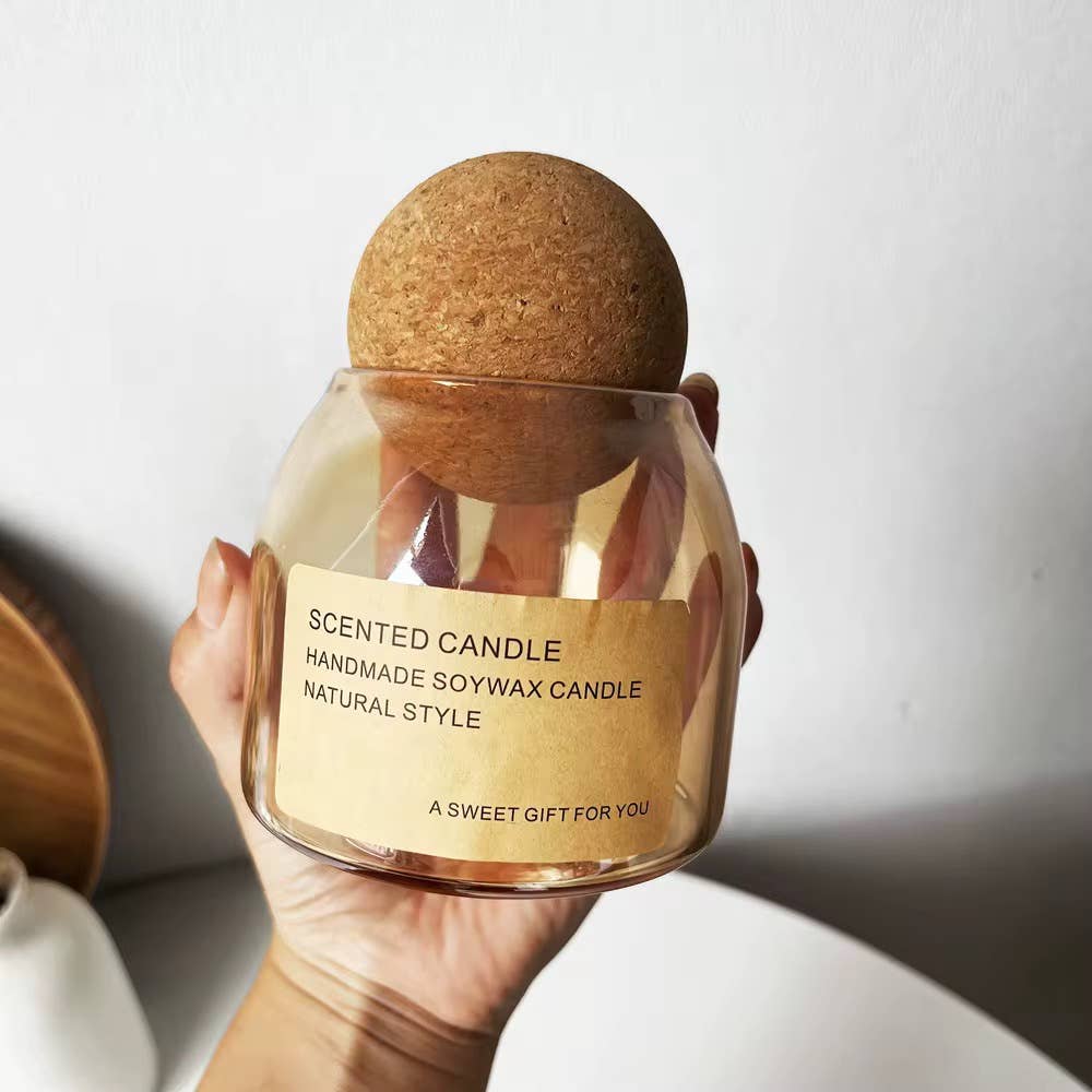 Candleglambyperry - Wholesale Candle Holder - Aesthetic Candle Jar | Cork Lids Unbranded 7