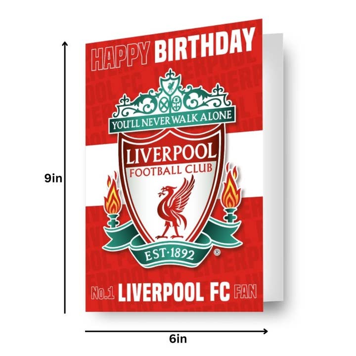Danilo Promotions Ltd – wholesale Birthday card – LIVERPOOL FC LENTICULAR 3D-EFFECT CARD1