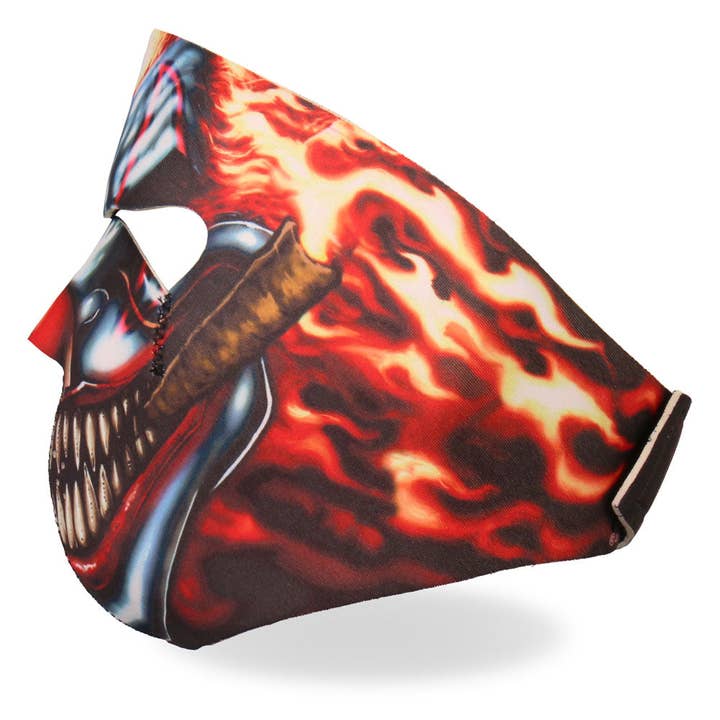 MULTI Hot Leathers FMA1023 Smoking Clown Neoprene Face Mask for wholesale on Faire