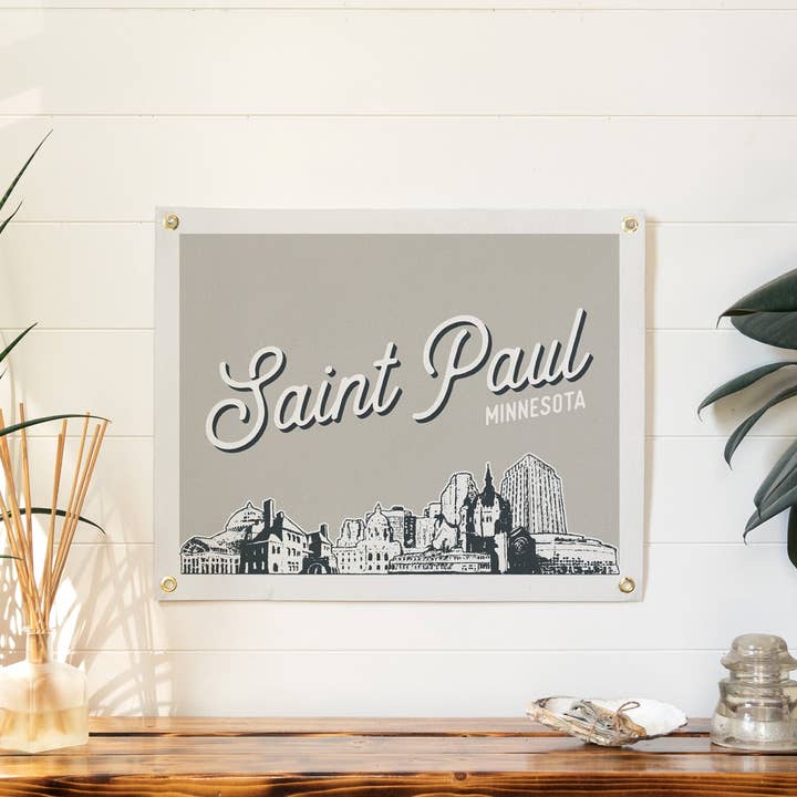 Saint Paul, Minnesota Felt Banner for wholesale by Benoit's Design Co.