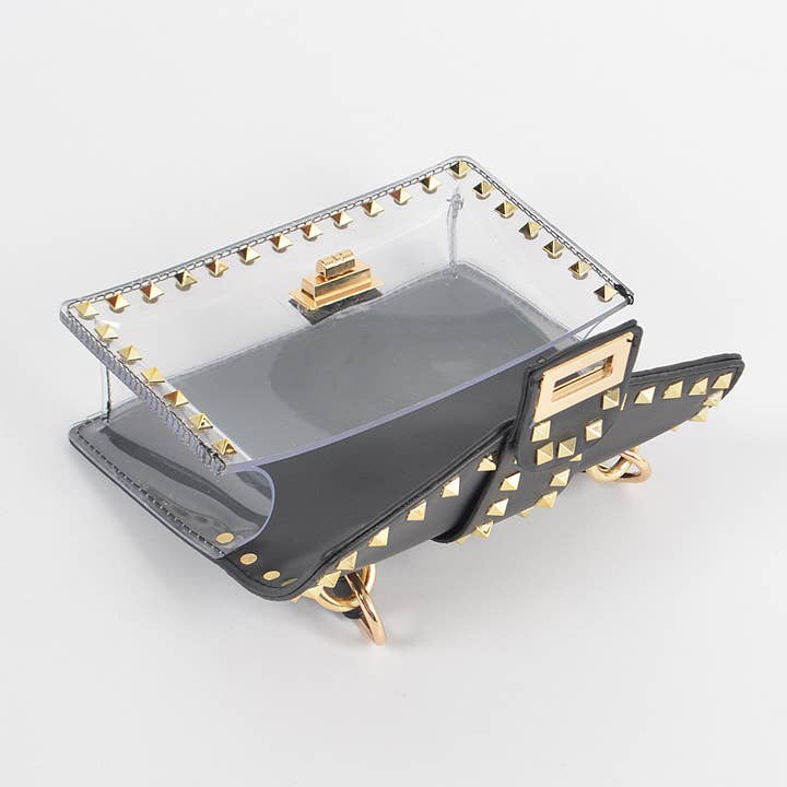 3AM BY H&D ACCESSORIES - Wholesale Clutch bag – women's - Studded See Through Clutch17