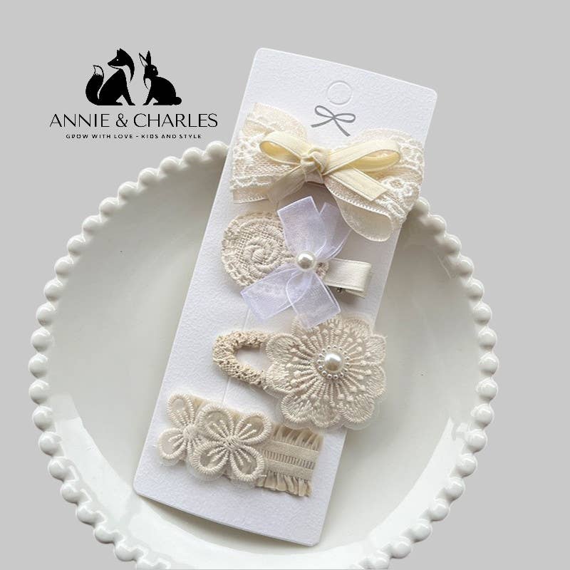 Annie & Charles - Wholesale Hair Clip - Kids - Annie & Charles® Hair Clip Set - Small Floral Splendor11
