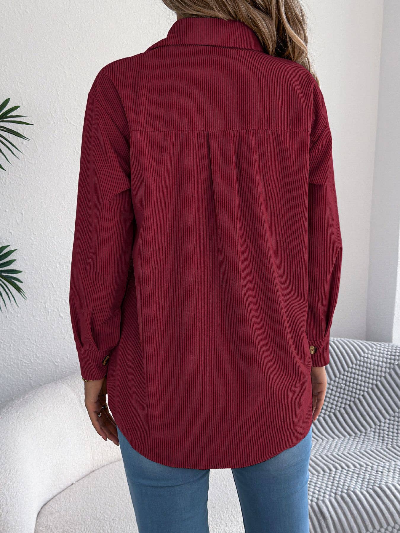 Hope & Sunshine - Wholesale Shirt Jacket/Shacket - Women's - Corduroy Mid-Length Jacket19