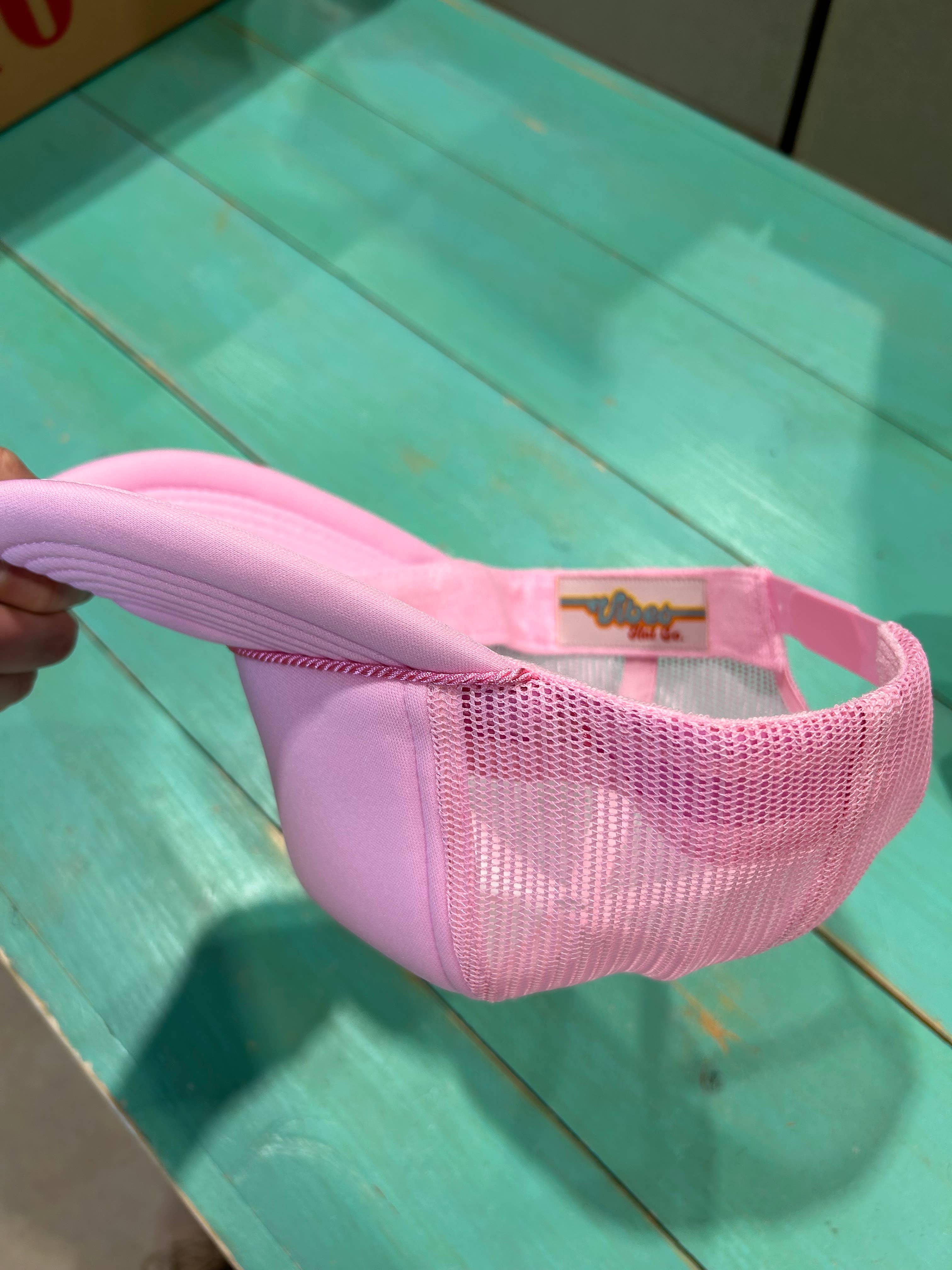 Vibes Hat Company - Wholesale Truckerpet - Dames - Vibes zachtroze truckerhoed van schuimstof | Hat Bar | Blanco petten5