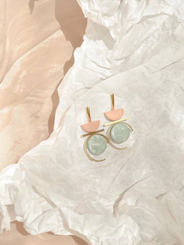 Kontrast I Celadon Og Nøgen for engroshandel hos Statemode