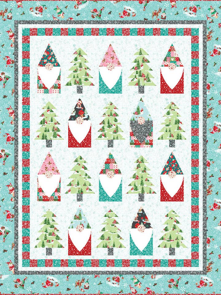 Jolly Gnome Gatherings Samlet Quiltmønster for engroshandel hos The Whimsical Workshop