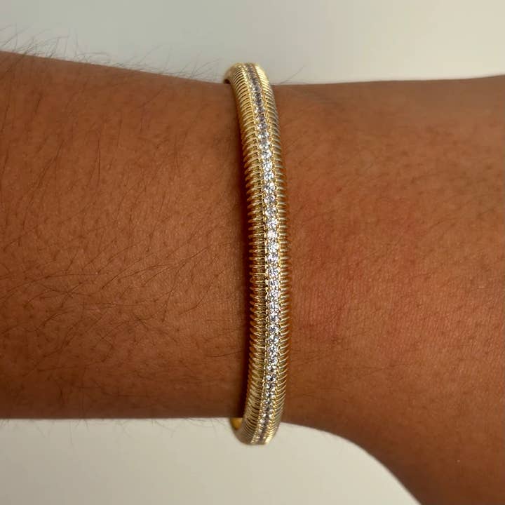 Sparkly Coil Bracelet for wholesale by B Jewels By Brit