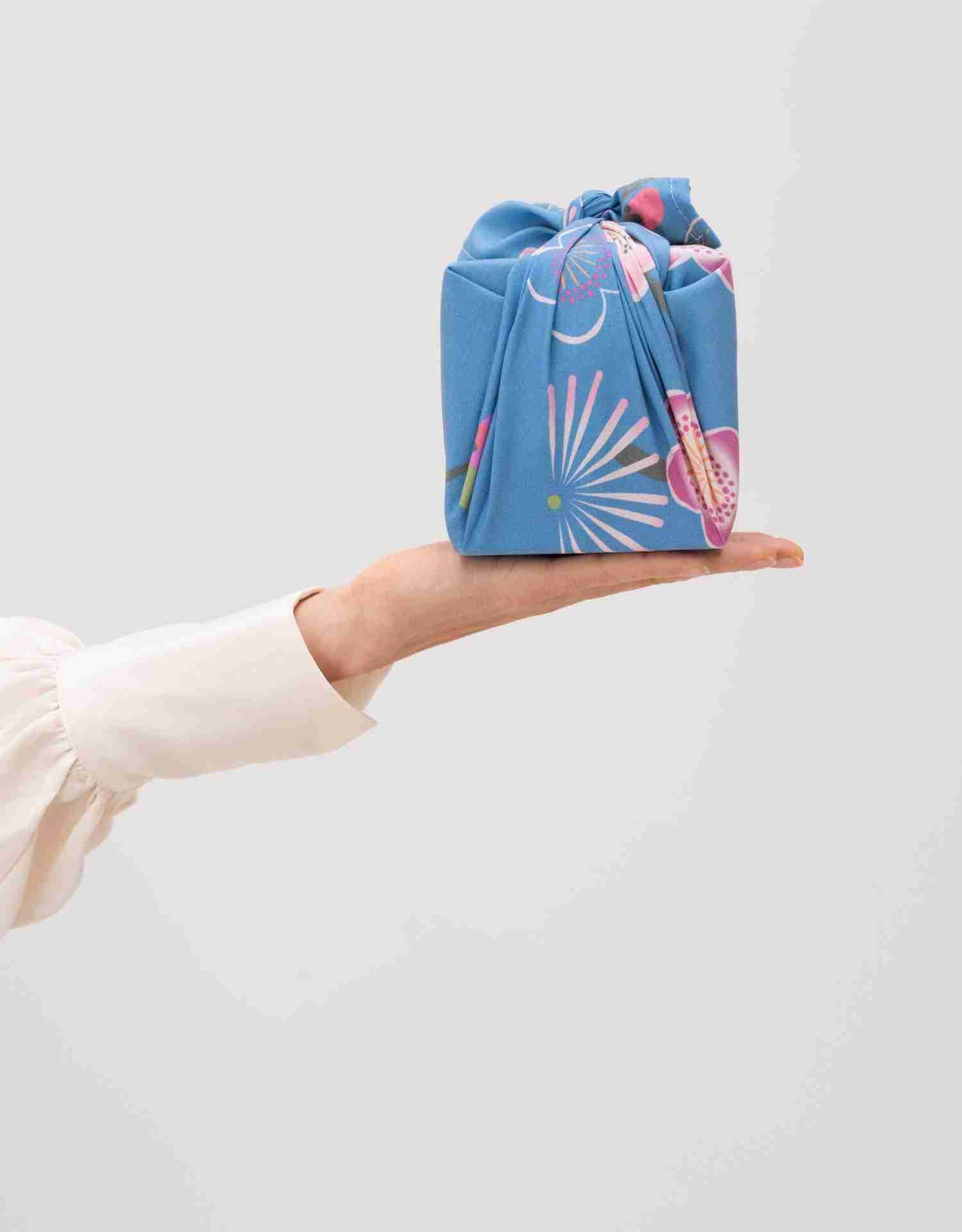 Lala Fete - Wholesale Flat Wrap - Tokyo Confetti Blue2