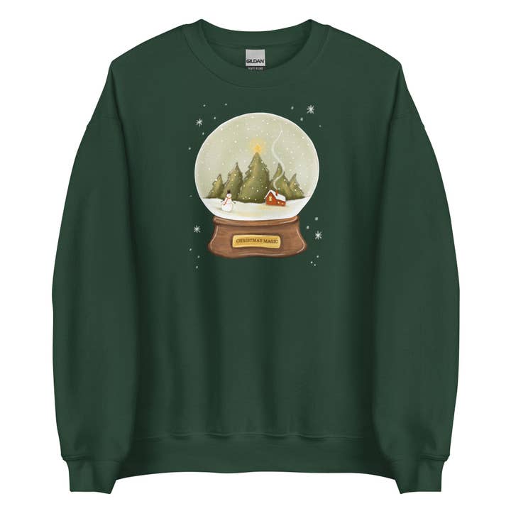 Snowglobe Sweatshirt for wholesale by Painted Peony Art