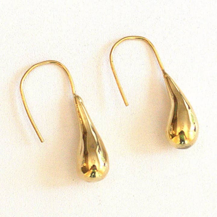 Orecchini a goccia di pioggia in ottone per la vendita all'ingrosso da parte di Amani ya Juu