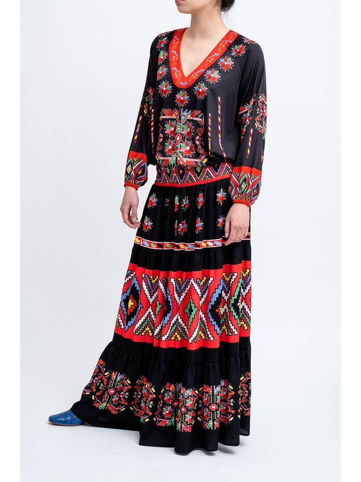 JOLLIA – wholesale Kjol - Dam – Bohemisk kjol, Semester Sommar Boho Klänning, Resort Wear1