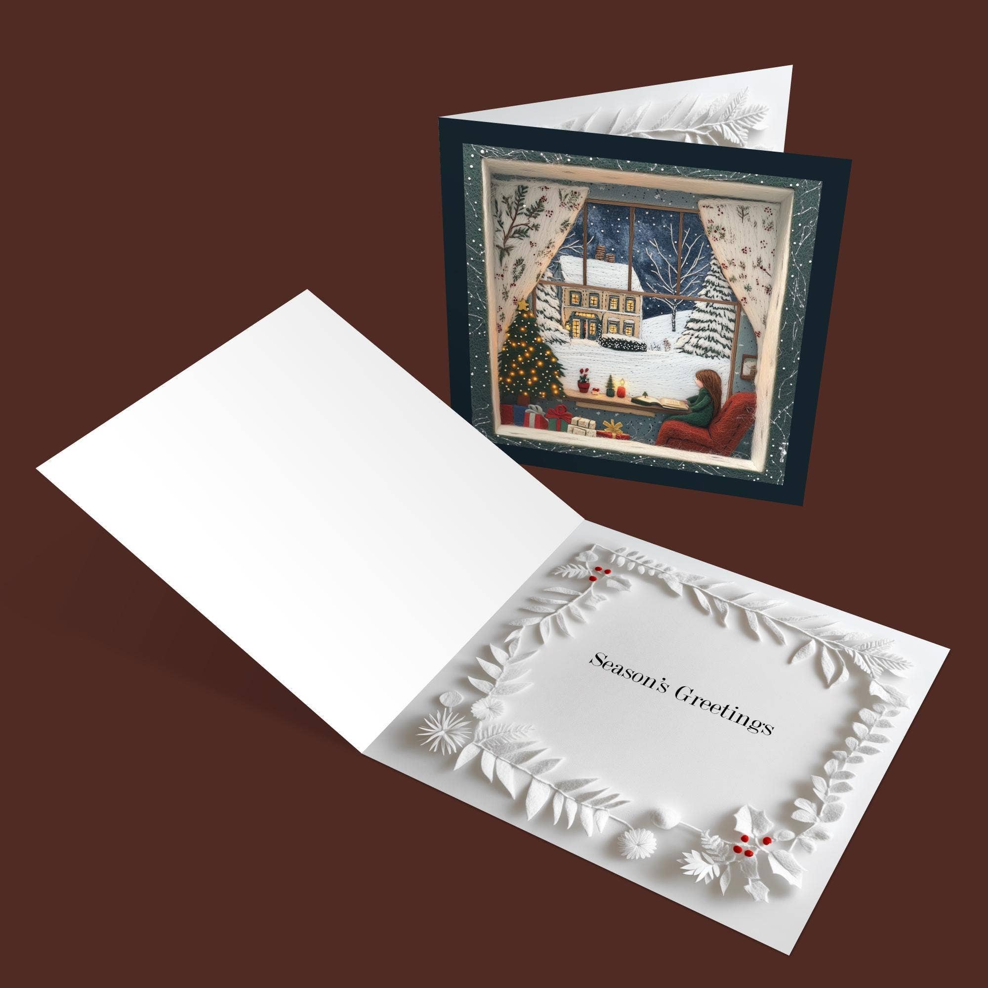 Good Post Day – wholesale Julkort – Kosligt julgranskort med 2D tryckt skuggbox3