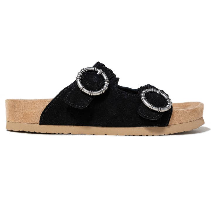 Minnetonka - Wholesale Sandals - Women's - Women's Georgine Classic Adjustable Suede Sandal w/ Buckle