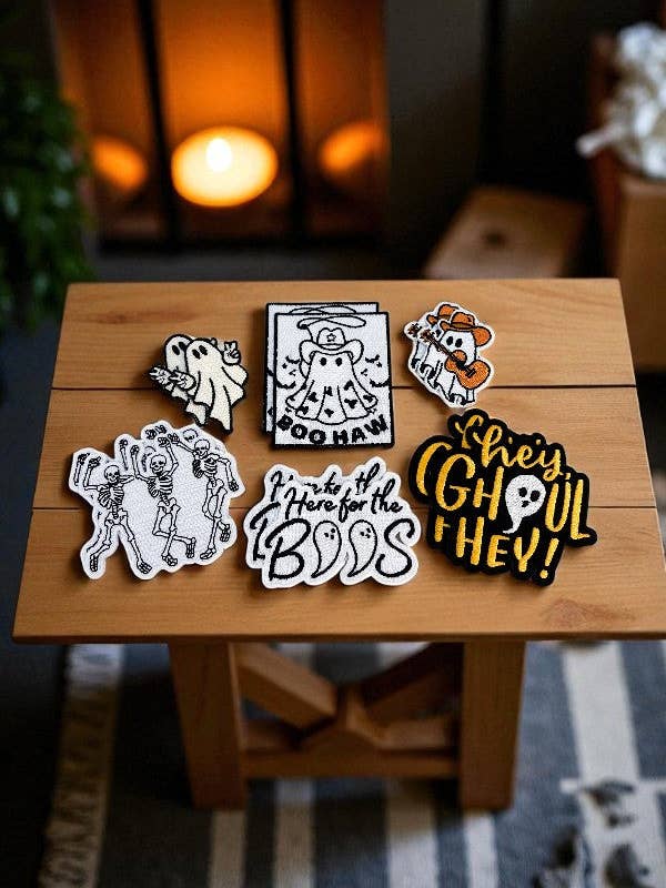 The Ghoul Gang Embroidered Patch Bundle for wholesale by Nash Grey