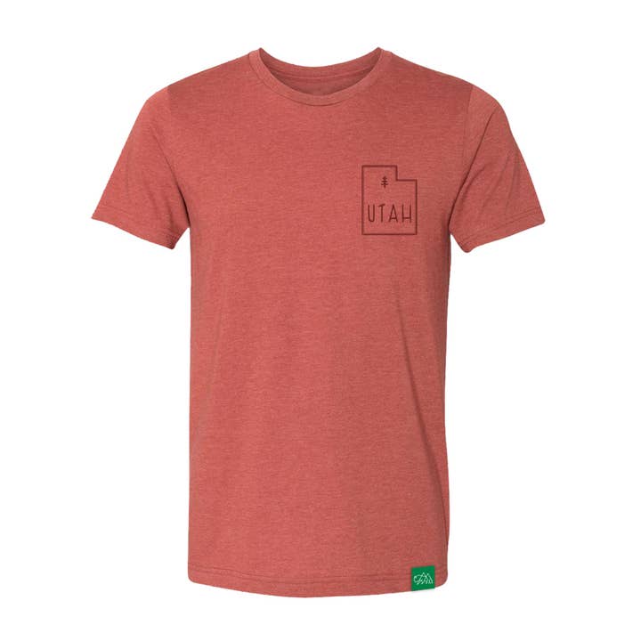 Utah Topo Map T-Shirt for wholesale by Wild Tribute