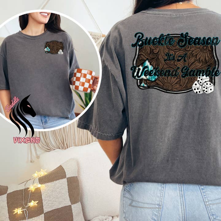 T-shirts d'argot Buckle pour la vente par Saddle Vixens