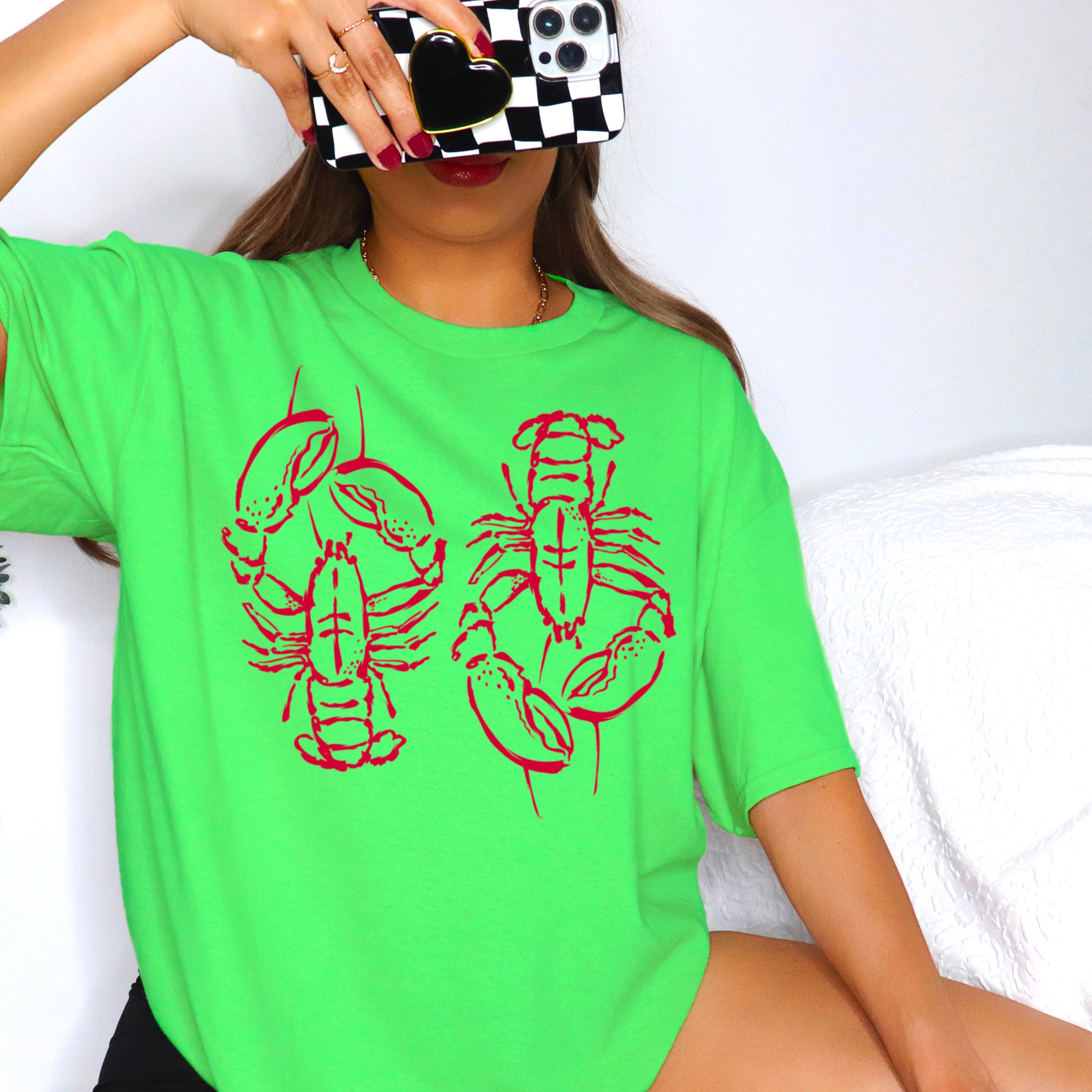 Shoppe SHC - Wholesale T-Shirt (Graphic) - Women's - Spring 2025 Coastal Aesthetic Lobster | Graphic Tee |Gildan 28