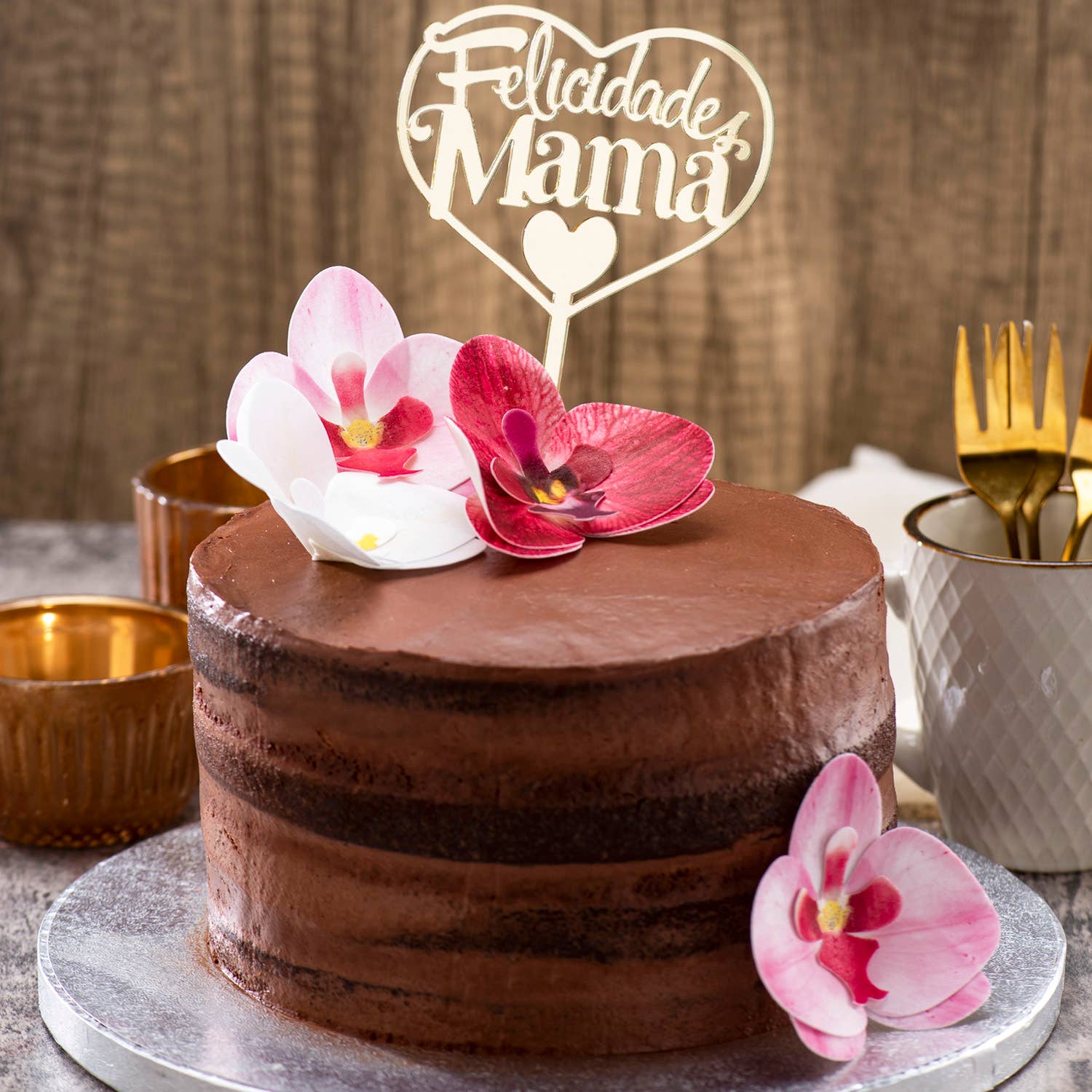 dekora – Engroshandel Kagepynt – Spiselige vaffelblomster til kage, 8,5 - 7,5 cm16