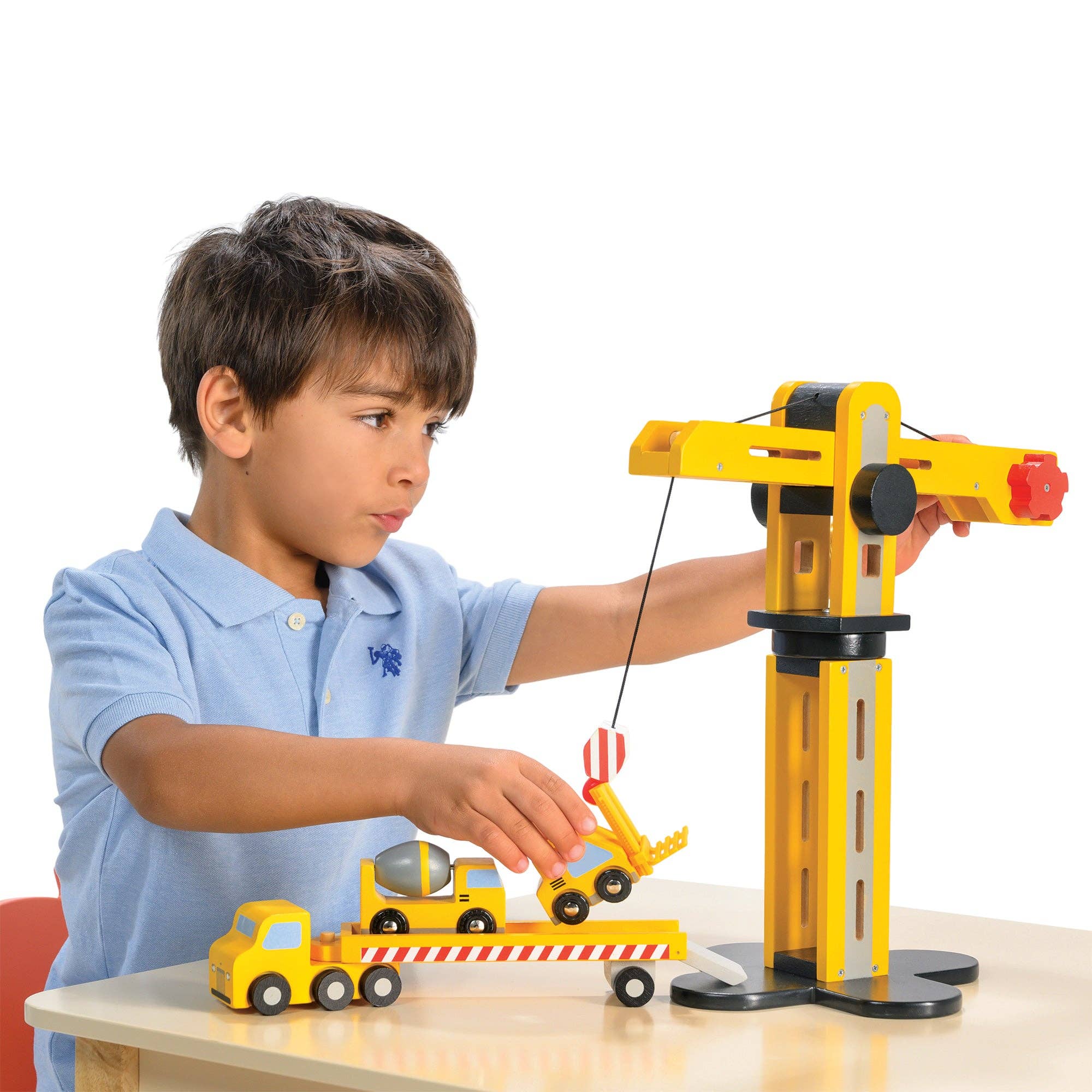 Mentari Toys - Vente Voiture/camion miniature – enfant - Transporteur de construction3